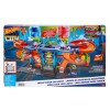 Hot Wheels Mega Spălătorie Auto cu Schimbare Culoare, Mașină Inclusă, Multicolor, 4+ ani