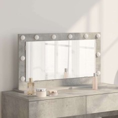 Oglindă de toaletă Gri beton Beton 80 x 45 x 18 cm Oglindă