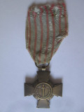 Franța medalia Crucea Combatantului WWI cu panglica originală, Europa