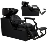 Scafa coafor Aaron pentru salonul de coafură și frizerie cu bol ceramic mobil armătură baterie si cască
