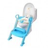 Reductor WC Copii cu Scarita Ikonka, Ajustabil, Pliabil, Siguranta Anti-Alunecare, +18 Luni