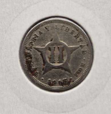 Cuba 2 Centavos 1915 moneda nichel km # A10 foto