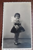 QW18 65 - Fotografie foarte veche - fetita - anii 1950, Alb-Negru, Europa, Portrete