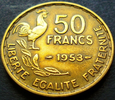 Moneda istorica 50 FRANCI - FRANTA, anul 1953 * cod 494 foto