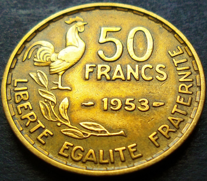 Moneda istorica 50 FRANCI - FRANTA, anul 1953 * cod 494