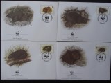 Jamaica-WWF,FDC fauna-set complet