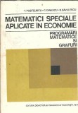 Matematici speciale aplicate in economie - T. Postelnicu