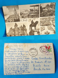 Carte Postala circulata veche RPR ANUL 1965 - Cluj, Sinaia, Printata
