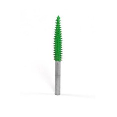 Raspel conic subtire lung 3,2 mm, coada 3,2mm, Granulatie Saburr ASPRA - VERDE
