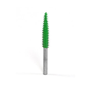 Raspel conic subtire lung 3,2 mm, coada 3,2mm, Granulatie Saburr ASPRA - VERDE foto