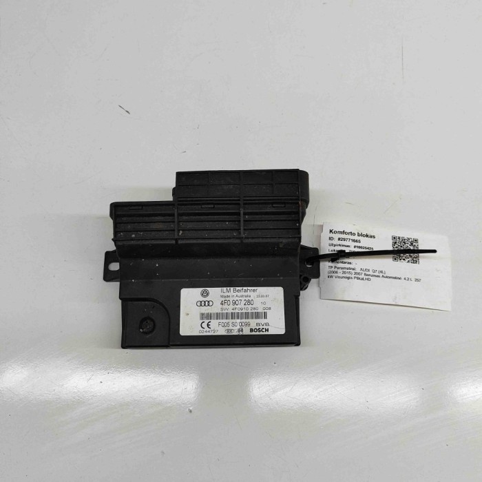 Modul de confort AUDI Q7 4L 2007 OEM: 4F0907280,4F0910280,F005S00099 29771665