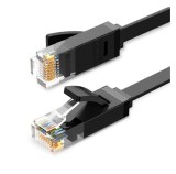 PATCH CORD UTP Ugreen Cat6, &quot;NW102&quot; cupru-aluminiu flat, 2 m, negru, &quot;50174&quot; (timbru verde 0.08 lei) - 6957303851744