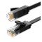 PATCH CORD UTP Ugreen Cat6, &quot;NW102&quot; cupru-aluminiu flat, 2 m, negru, &quot;50174&quot; (timbru verde 0.08 lei) - 6957303851744