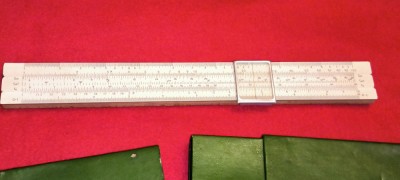 RIGLA DE CALCUL VINTAGE RUSEASCA CCCP LUNGIME&amp;nbsp; 28 CM foto