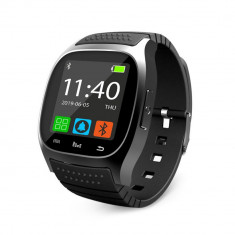 Ceas Smartwatch M26 cu Functie Apelare prin Bluetooth, Pedometru, Notificari, Monitorizare somn - Negru foto