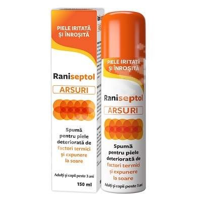 Spray Spuma pentru Arsuri Raniseptol 150ml Zdrovit foto