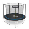 Trambulina DHS Fitness Jumper 244 cm, Negru/Albastru, 100kg, Gradina, Scara Inclusa