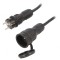 Prelungitor Negru 5m 16A 3x2,5mm2