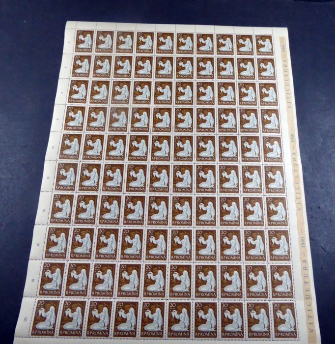 Romania MNH 1960 - Viticultura - LP 511 coli