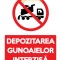 Indicator interzis gunoiul