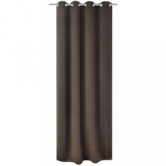vidaXL Draperie opacă, ocheți metalici, 270 x 245 cm, maro foto