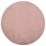 Covor, roz &icirc;nvechit, 160 cm, blană ecologică de iepure, Asimetric, Alte materiale, Mocheta, vidaXL