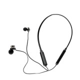 CASTI Spacer, wireless, intraauriculare cu fir de legatura si prindere magnetica, pt smartphone, microfon pe fir, conectare prin Bluetooth 5.0, negru,