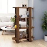 Bibliotecă/Separator cameră, stejar maro, 80x30x123,5 cm