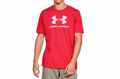 Tricou Under Armour Sportstyle Logo Tee 1329590-600 ro?u foto