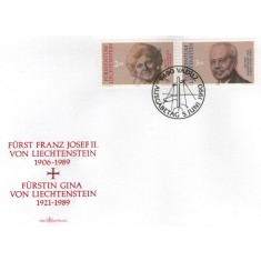 Liechtenstein 1990 - Prințul Franz Joseph al II-lea și Prințesa Gina, serie pe
