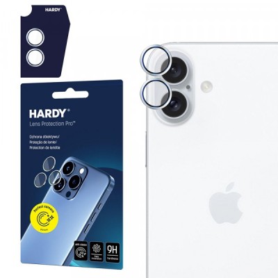 Folie de protectie Camera Spate 3MK Hardy Protection Pro pentru Apple iPhone 17, Sticla Securizata, Argintie foto
