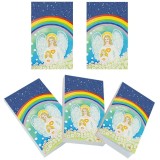 Set 5 carnetele de buzunar ingerul pazitor, 5 x 8 cm, 100 foi veline