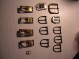 LOT de 14 catarame din alama cu latimea 2 cm si o catarama de ceas din metal 8mm, M, Auriu