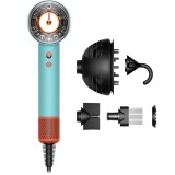 Uscator de par Dyson Supersonic Nural HD16, 1600 W, 3 trepte viteza, 4 trepte temperatura, Albastru/Portocaliu