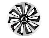 Set 4 capace roti Fox dual crom R15 pentru gama auto Toyota, Autohelix MSA