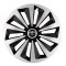 Set 4 capace roti Fox Gri-Negru R16 pentru gama auto Toyota