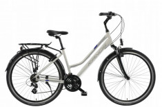 Bicicleta Dama Kands&amp;reg; Travel-X Aluminiu Roata 28&amp;#039;&amp;#039;, Alb - 19 inch - 168-185 cm inaltime foto