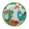 Set 10 farfurii de carton happy birthday, flippy, 23 cm, tematica aniversare, model dinozauri, multicolor