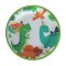 Set 10 farfurii de carton happy birthday, flippy, 23 cm, tematica aniversare, model dinozauri, multicolor