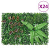 &nbsp;vidaXL Gard din plante artificiale,&nbsp;24 buc., verde, 40x60 cm