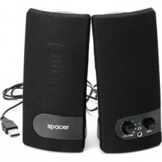 Sistem audio 2.0 Spacer SPB216 6W Black foto