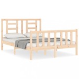 Cumpara ieftin Cadru de pat fara saltea, 140x200 cm, lemn masiv pin