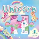 Carte Unicorn Jigsaw Stories pentru copii, 9-12 ani, cu puzzle-uri interactive