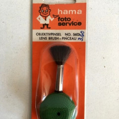 Perie speciala pentru curatat lentile foto, Hama, Made in Germany, 8cm lungime