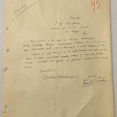 Corneliu Moldovanu - document vechi - manuscris, semnatura olografa