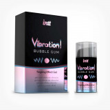 Gel Intt Vibration! Bubble Gum, pentru stimulare si excitare, senzatie vibranta, Unisex, 15 ml