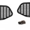 Set ornamente metalice protectie geam spate Dacia Duster I 2010-2018
