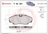 Set placute frana BREMBO P56061