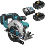Makita DSS501Z - Fierastrau circular 136x20 mm + Set 2 acumulatori si incarcator Li-Ion 18 V 5 Ah