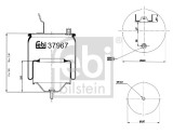 FEBI BILSTEIN 37967 Burduf, suspensie pneumatica